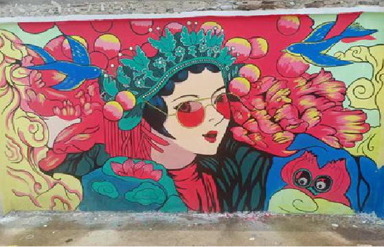 醴陵墙体彩绘-网红墙