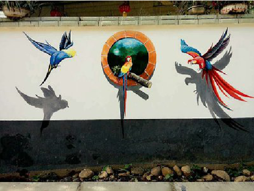 醴陵视觉错位-3D墙绘设计