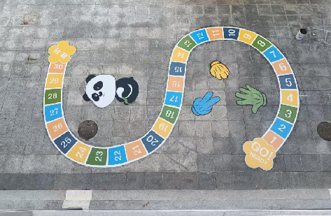 醴陵地面游戏彩绘