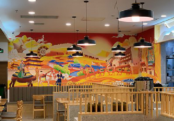 醴陵商业空间彩绘介绍。