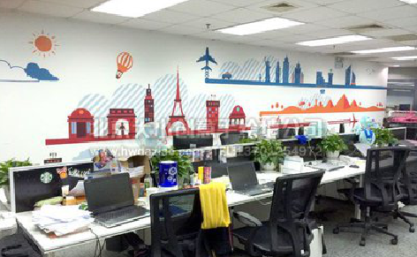 醴陵教你设计办公室墙绘的方法。